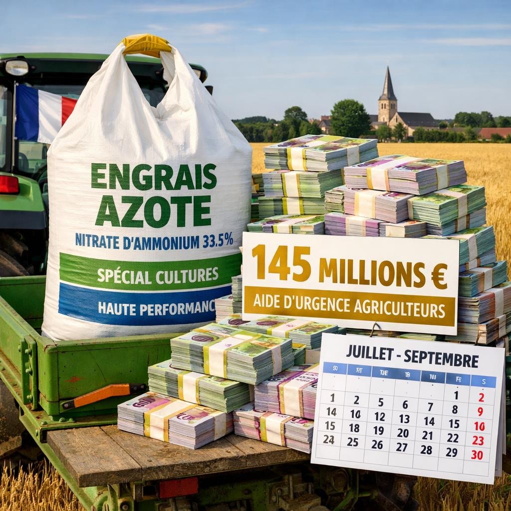 Agriculture : 145 millions d'euros d'aide urgence engrais pour les agriculteurs français
