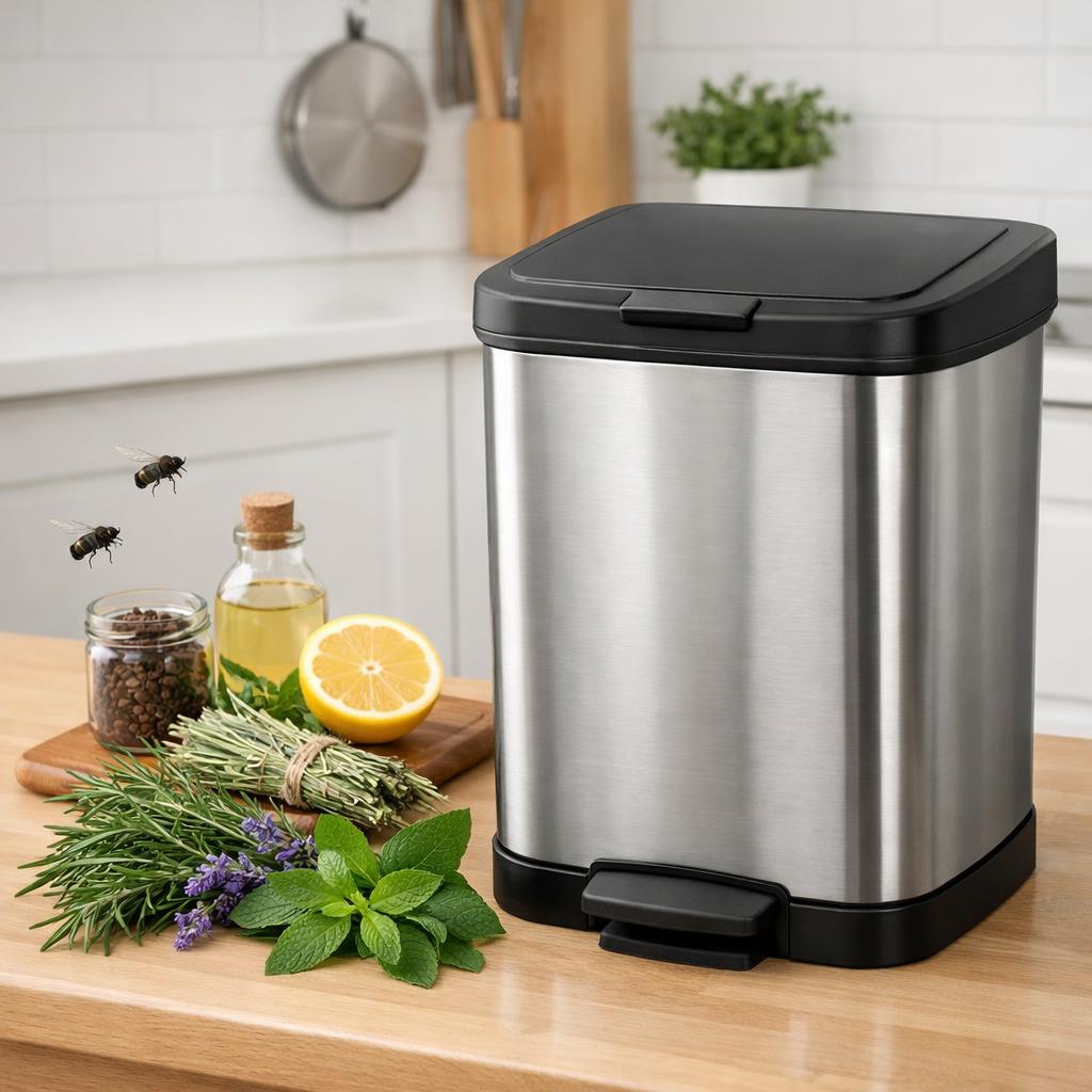 Poubelles envahies de mouches et d'asticots : ce produit de cuisine bloque l'infestation