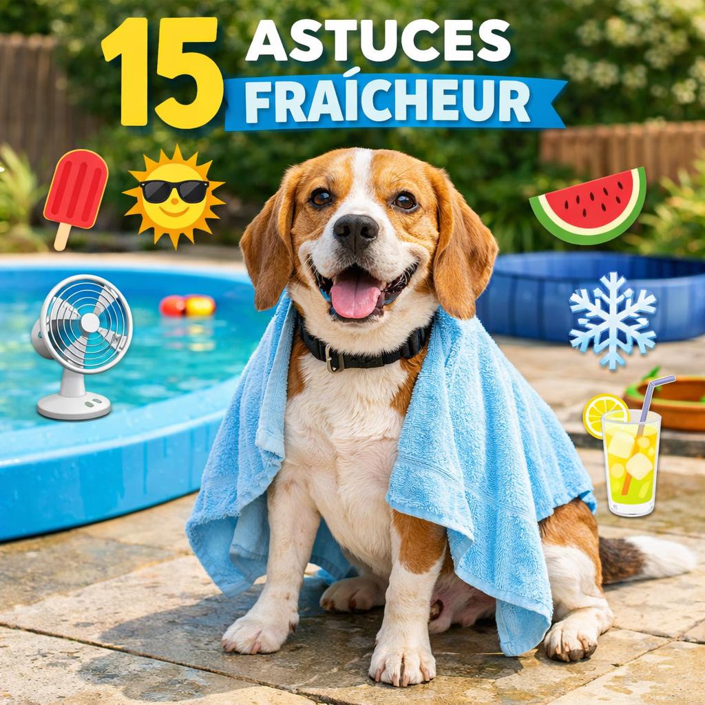 Comment rafraîchir son chien pendant la canicule : 15 astuces efficaces