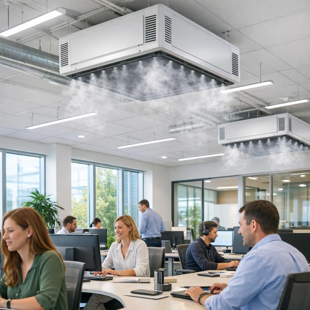 Rafraîchissement adiabatique : solution pour bureaux et locaux tertiaires