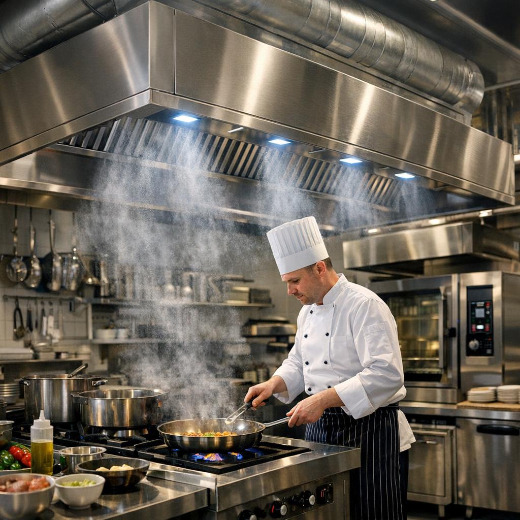 Rafraîchissement adiabatique en restauration et cuisines professionnelles