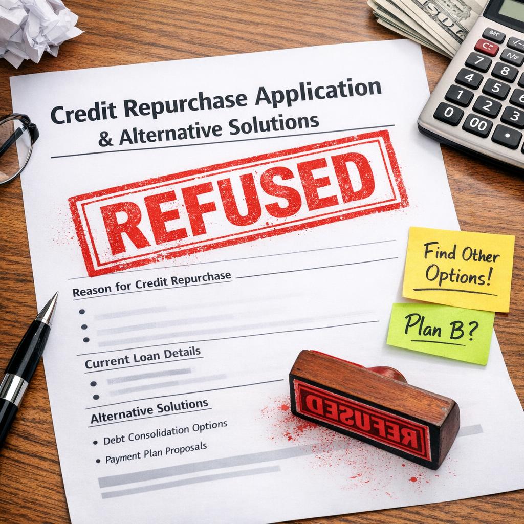 Refus de rachat de crédit : raisons et alternatives