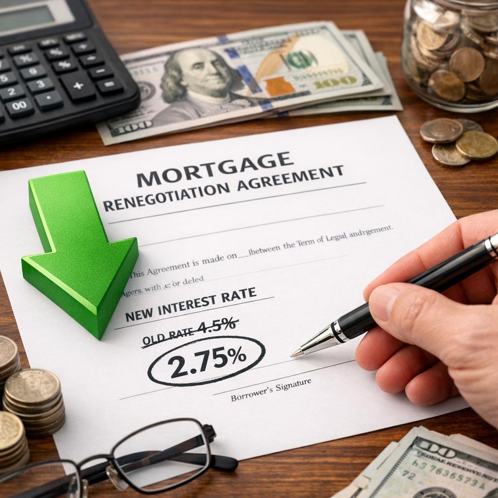 Renégocier son prêt immobilier lors d'une baisse de taux