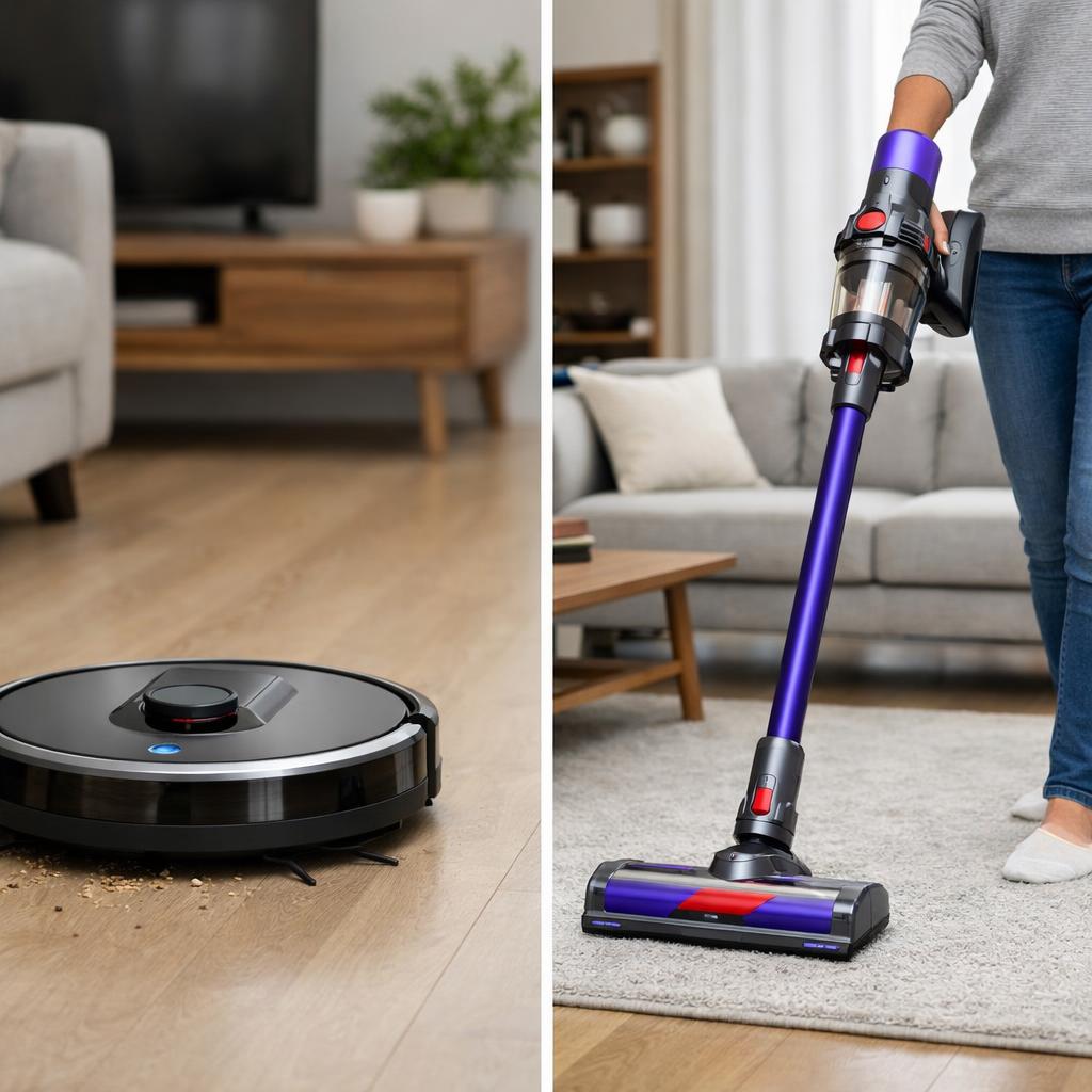 Robot aspirateur ou aspirateur balai sans fil : lequel choisir en 2026 ?