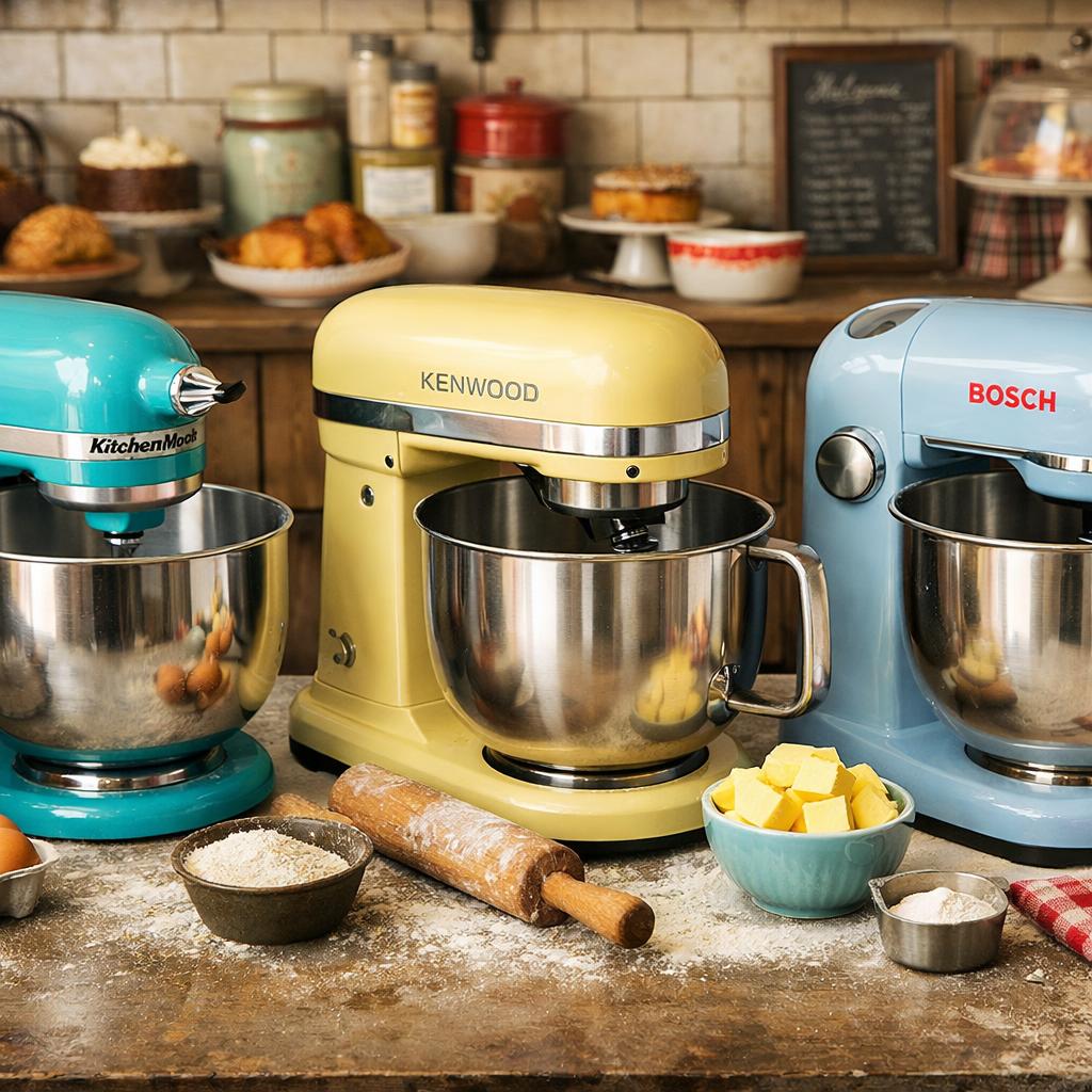 Robots pâtissiers : KitchenAid vs Kenwood vs Bosch, notre guide 2026