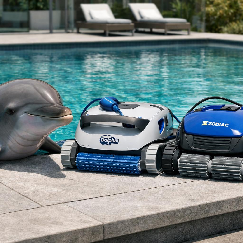 Robots piscine Dolphin vs Zodiac : notre comparatif 2026