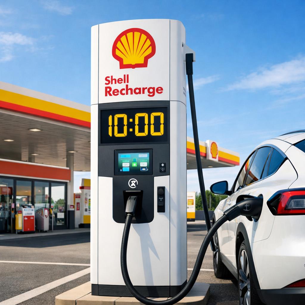 Shell veut recharger les voitures électriques en 10 minutes : la révolution des stations