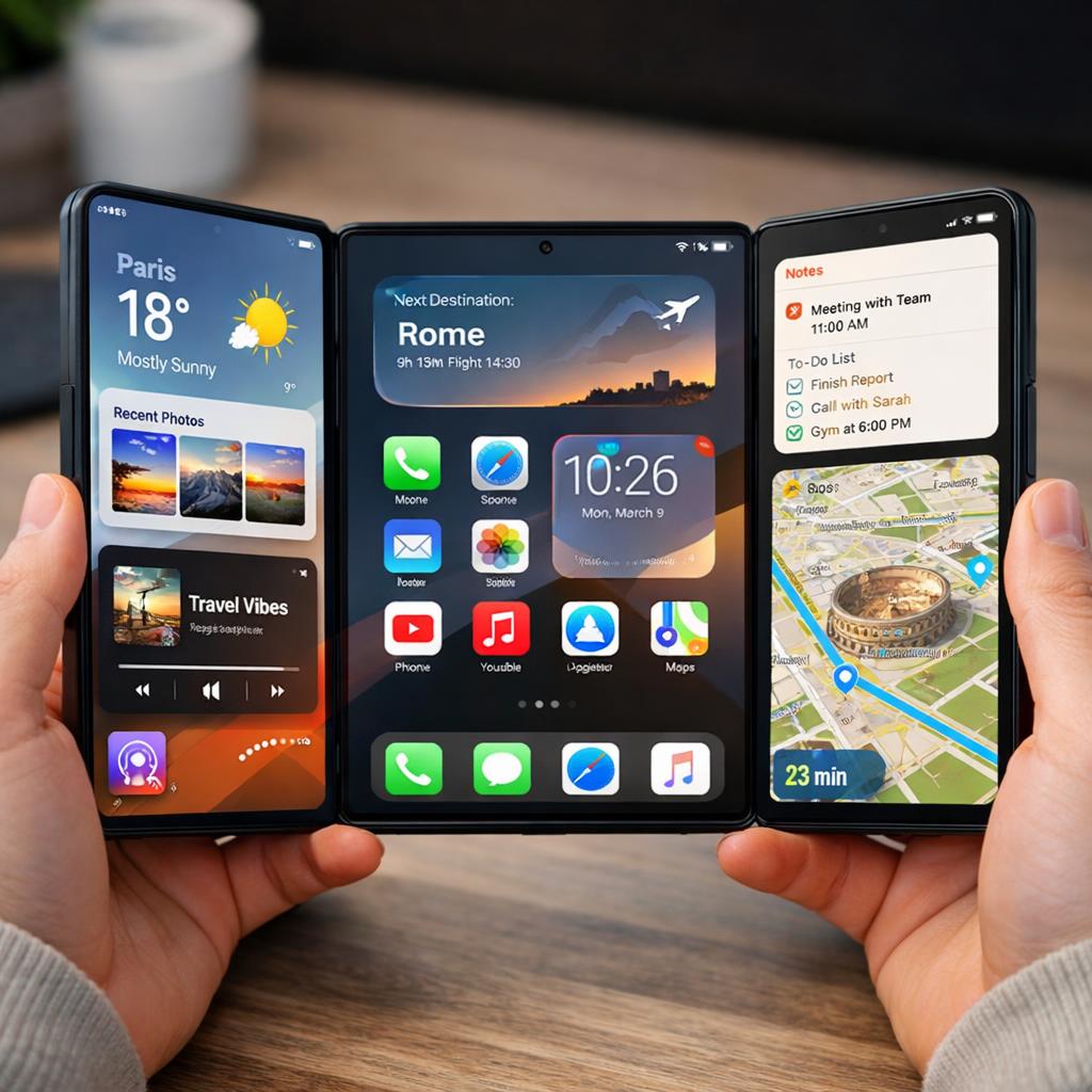 Smartphones pliables à 3 volets : le Galaxy Z Trifold ouvre la voie, Apple prépare l'iFold