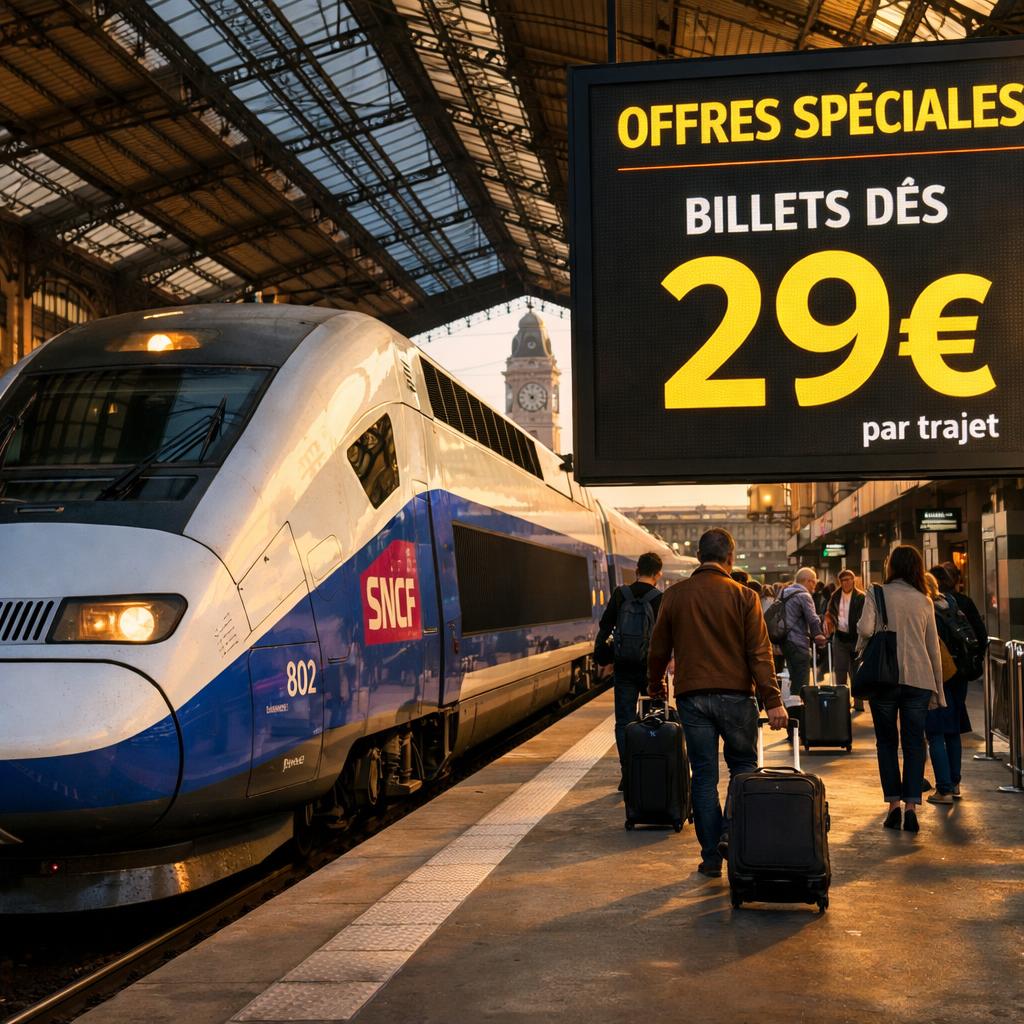 La SNCF met en vente 100 000 billets TGV à prix réduits du mardi au jeudi