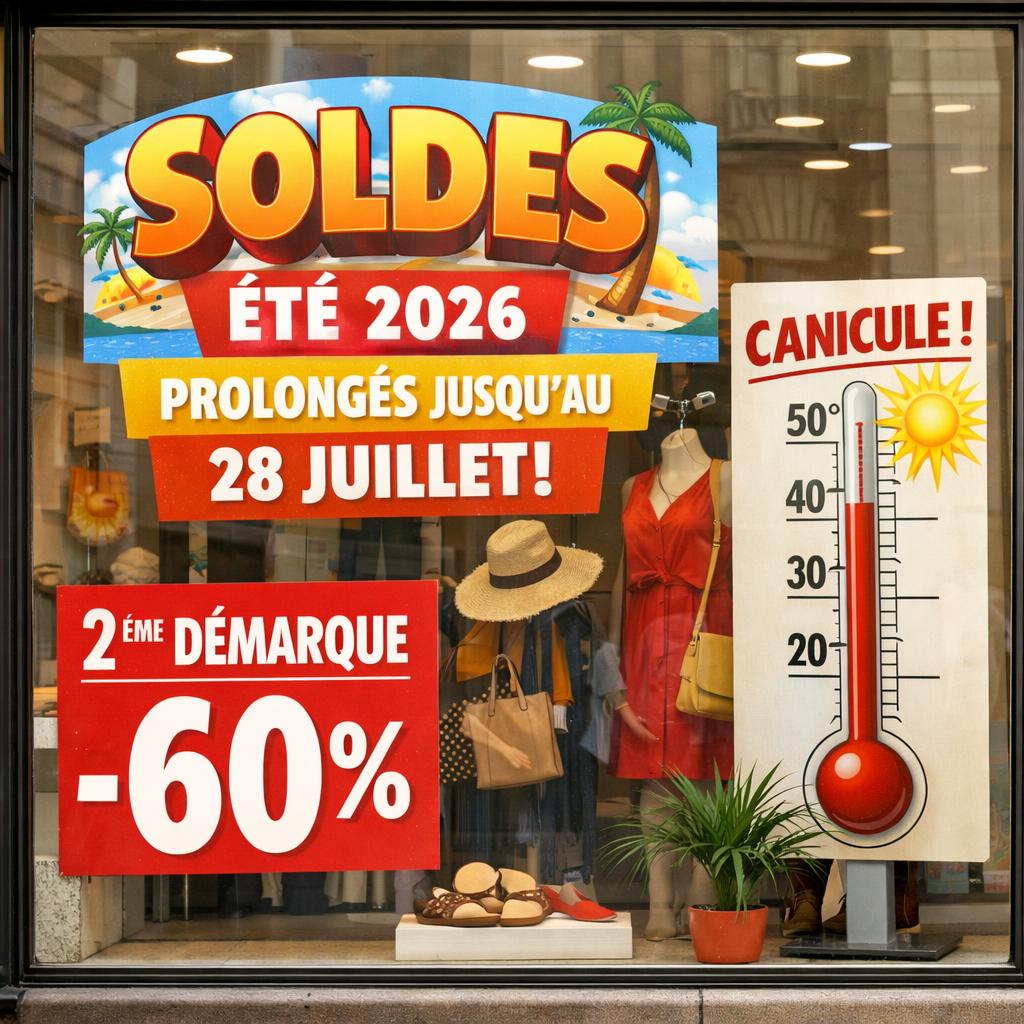 Soldes d'été 2026 : prolongés au 28 juillet à cause de la canicule, la deuxième démarque cette semaine