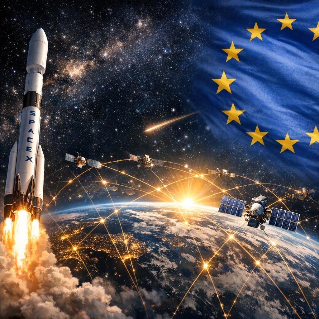 Sommet spatial : face à SpaceX, la France prépare une déclaration contre la guerre des fréquences