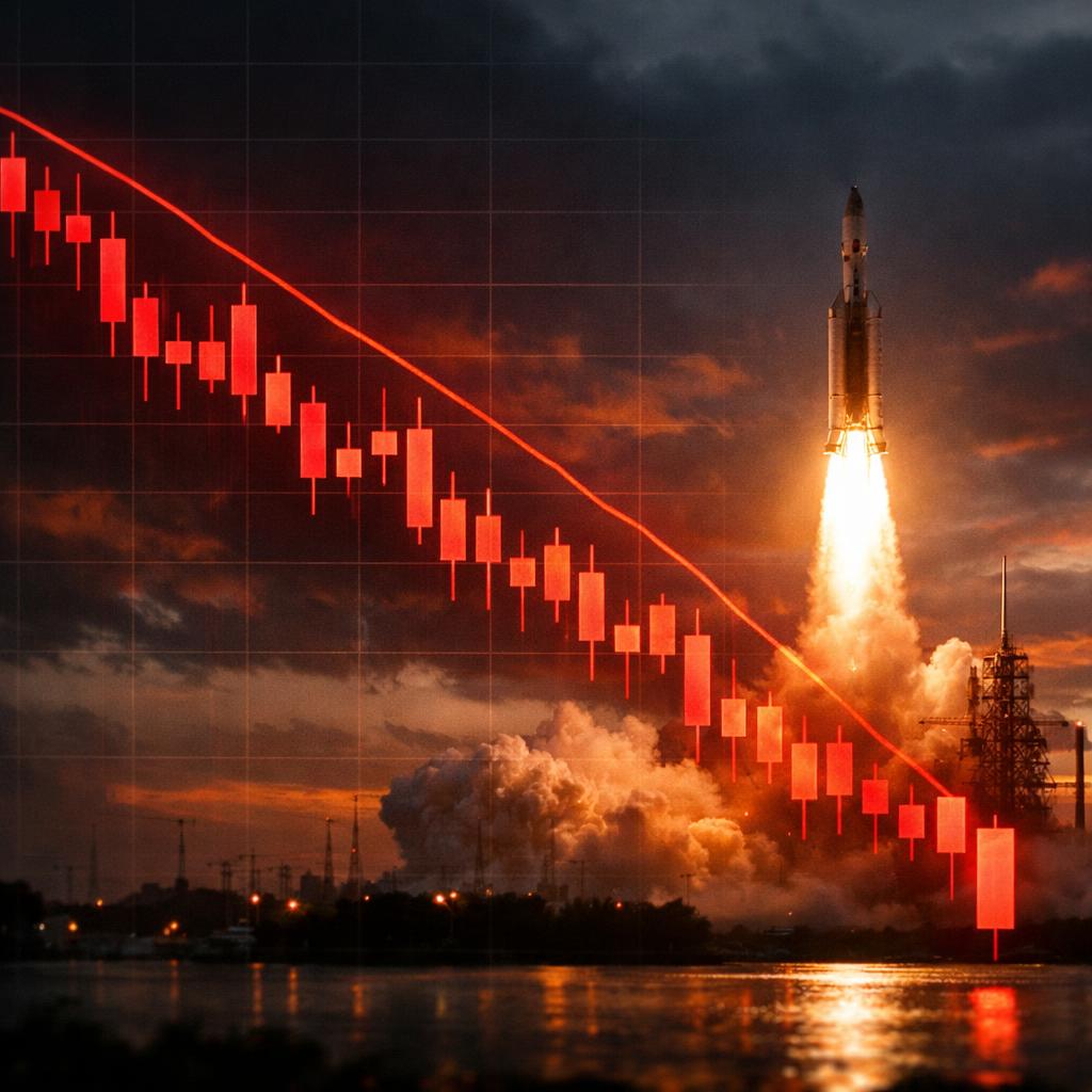 SpaceX : chute de 40 % en Bourse et près de 1 200 milliards de dollars effacés depuis son pic