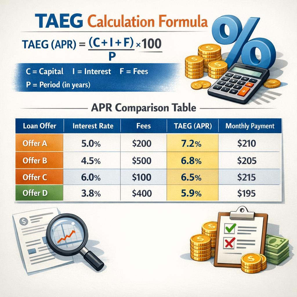 TAEG rachat de crédit : calcul et comparaison