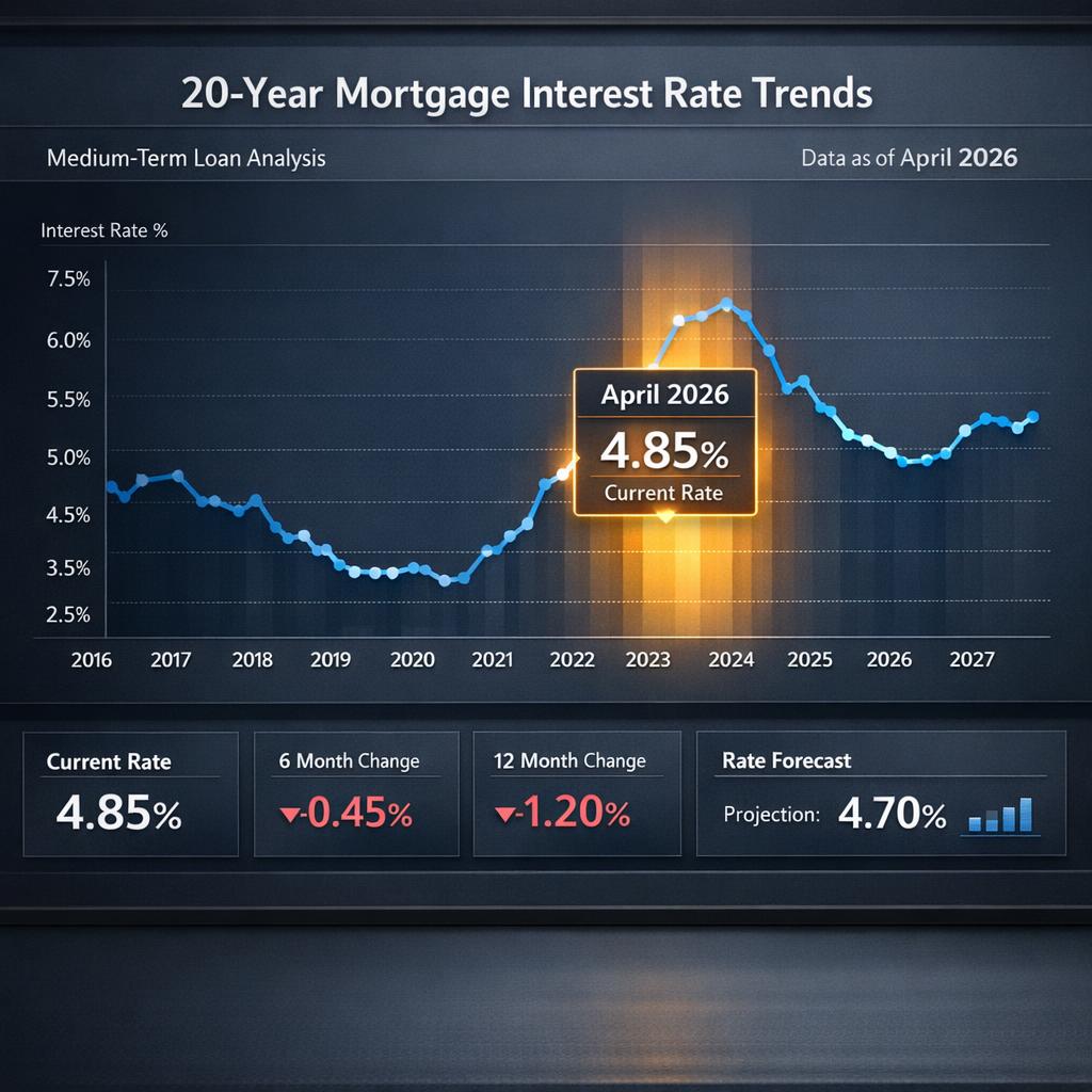 Taux crédit immobilier 20 ans avril 2026