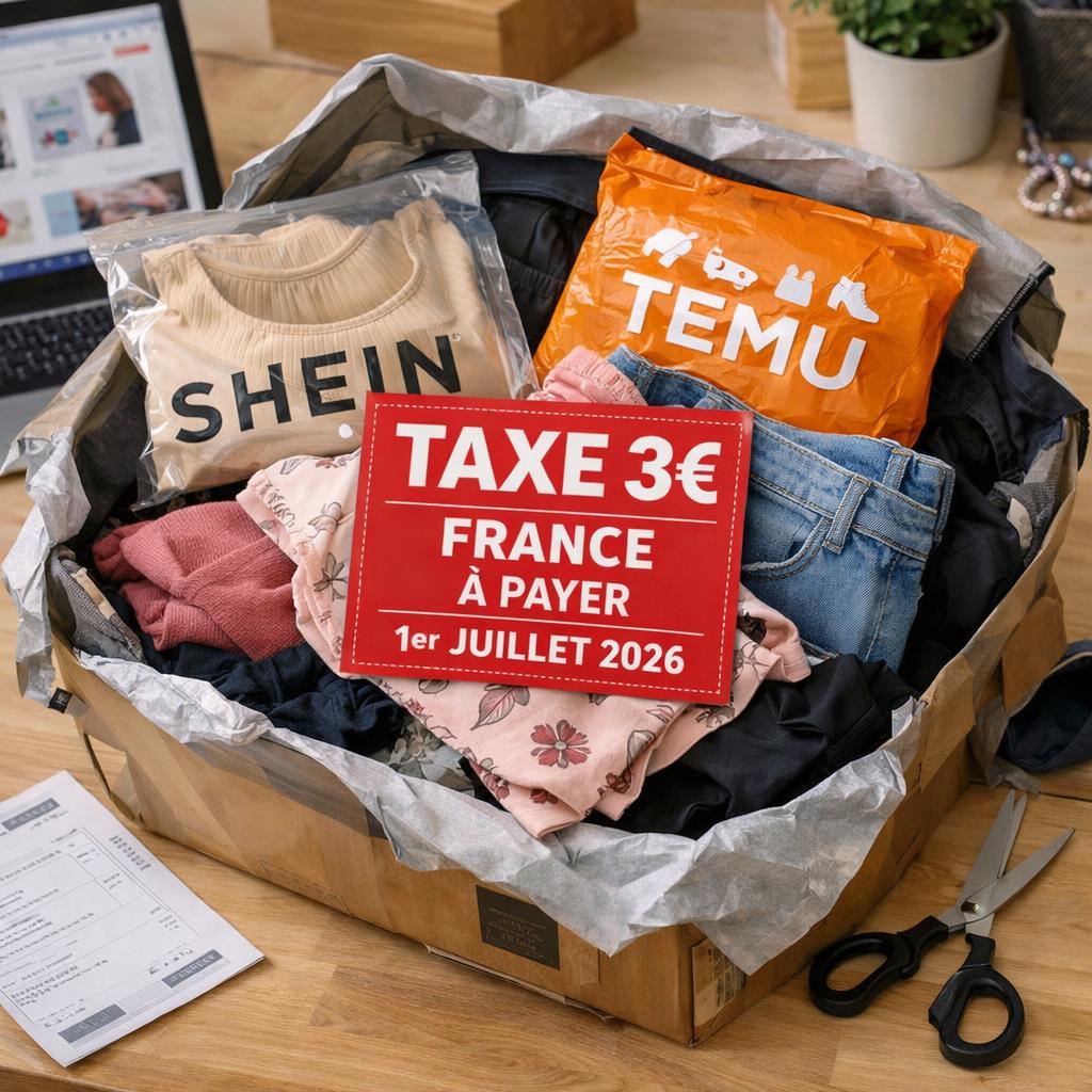 Taxe forfaitaire de 3€ par article : ce qui change pour Shein, Temu et AliExpress depuis le 1er juillet