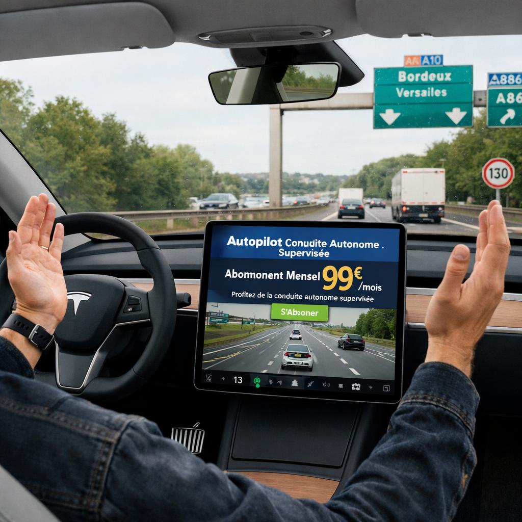 Tesla Autopilot : abonnement à 99 € par mois en France, fin de l'achat à vie