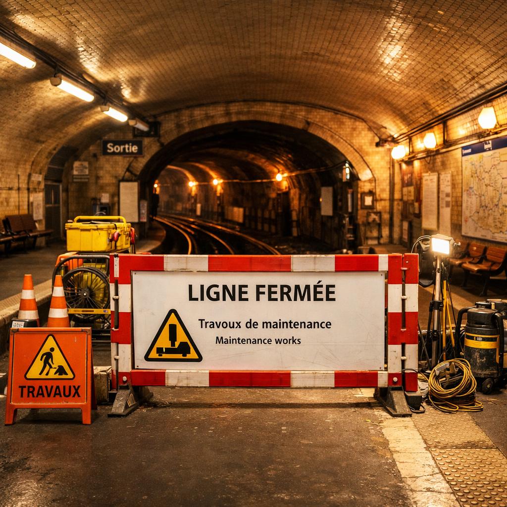 Travaux métro et RER Paris été 2026 : lignes fermées, calendrier et alternatives
