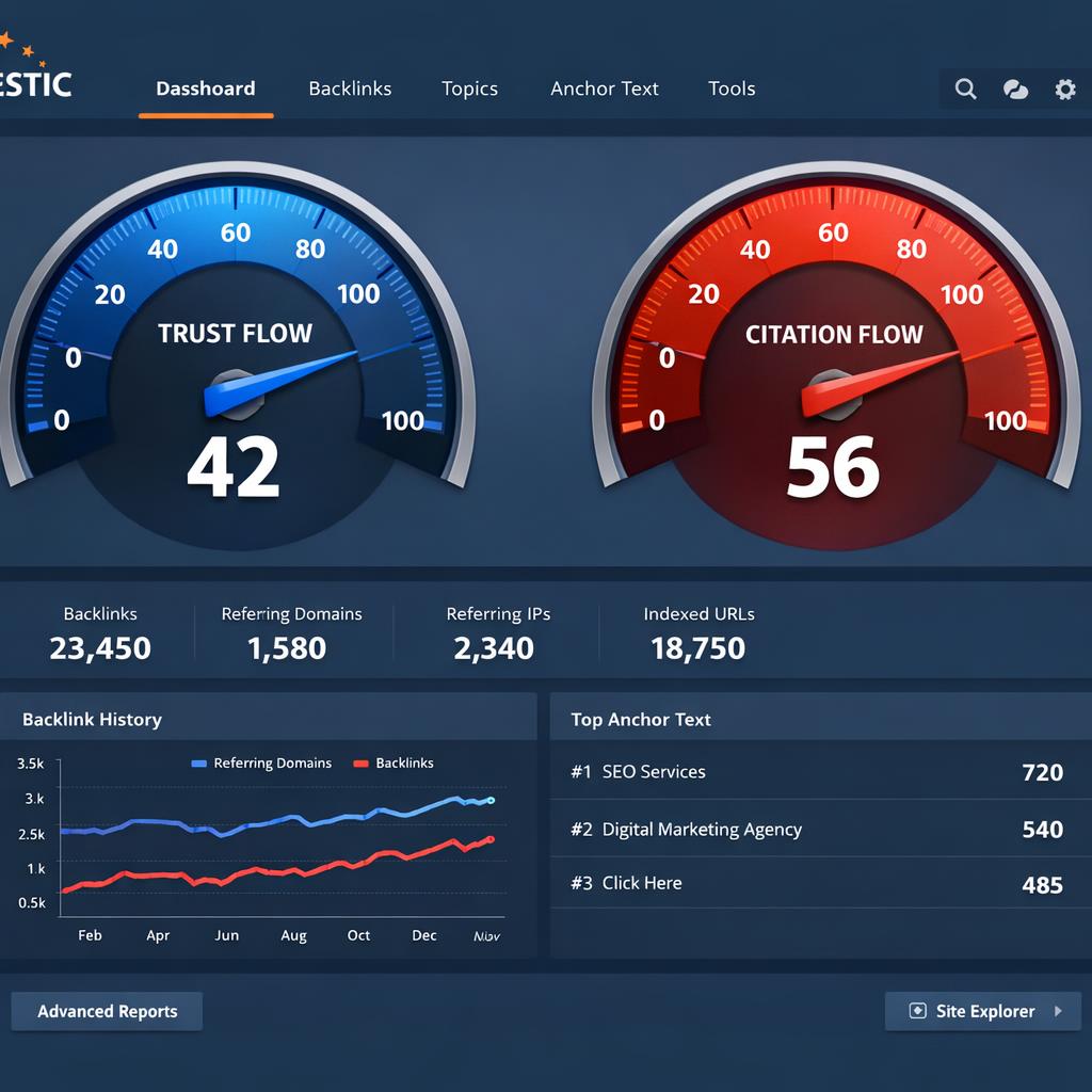 Trust Flow et Citation Flow : comprendre les métriques Majestic pour le SEO