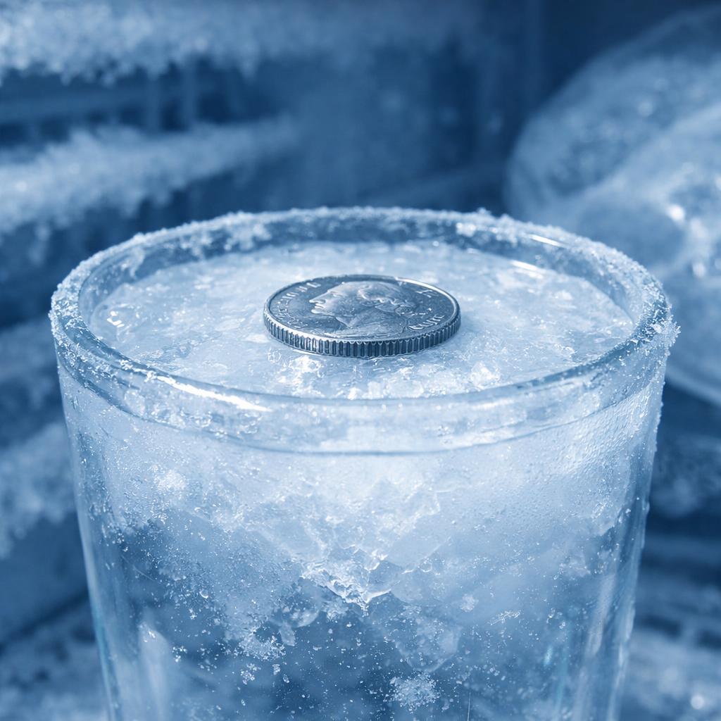 Le verre d'eau et la pièce de monnaie dans le congélateur : l'astuce toute bête qui peut sauver votre santé
