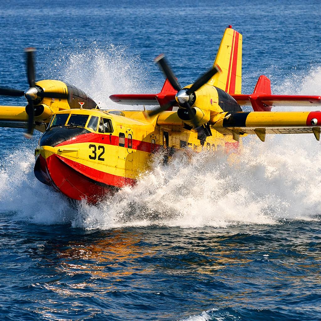 Canadair CL-415 : la flotte française de 12 « Pélicans » basée à Nîmes-Garons