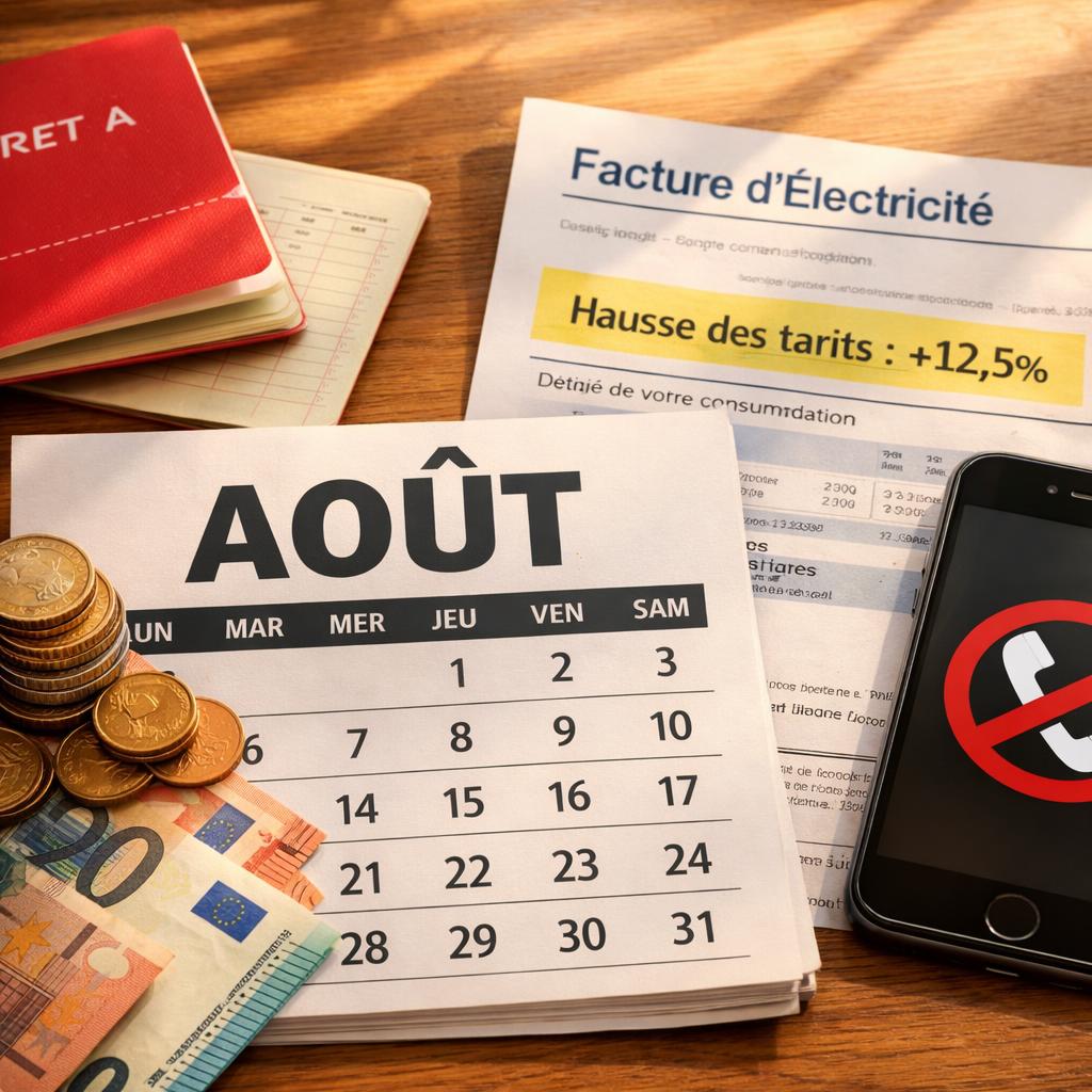Ce qui change au 1er août 2026 en France : Livret A, électricité, gaz, démarchage téléphonique, ARS