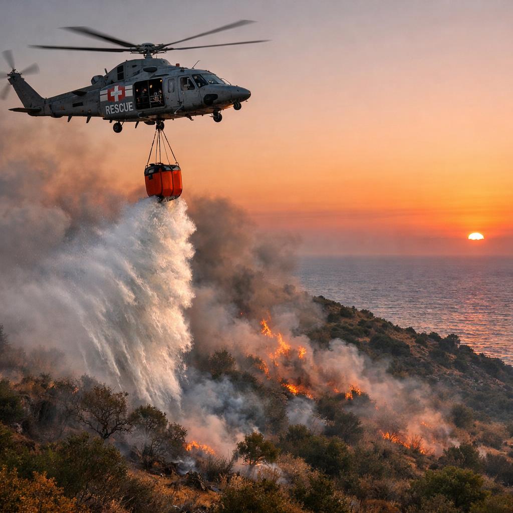 Incendie de Biguglia (Haute-Corse) : reprise puis maîtrise ce 30 juillet 2026 grâce à deux hélicoptères Puma suisses