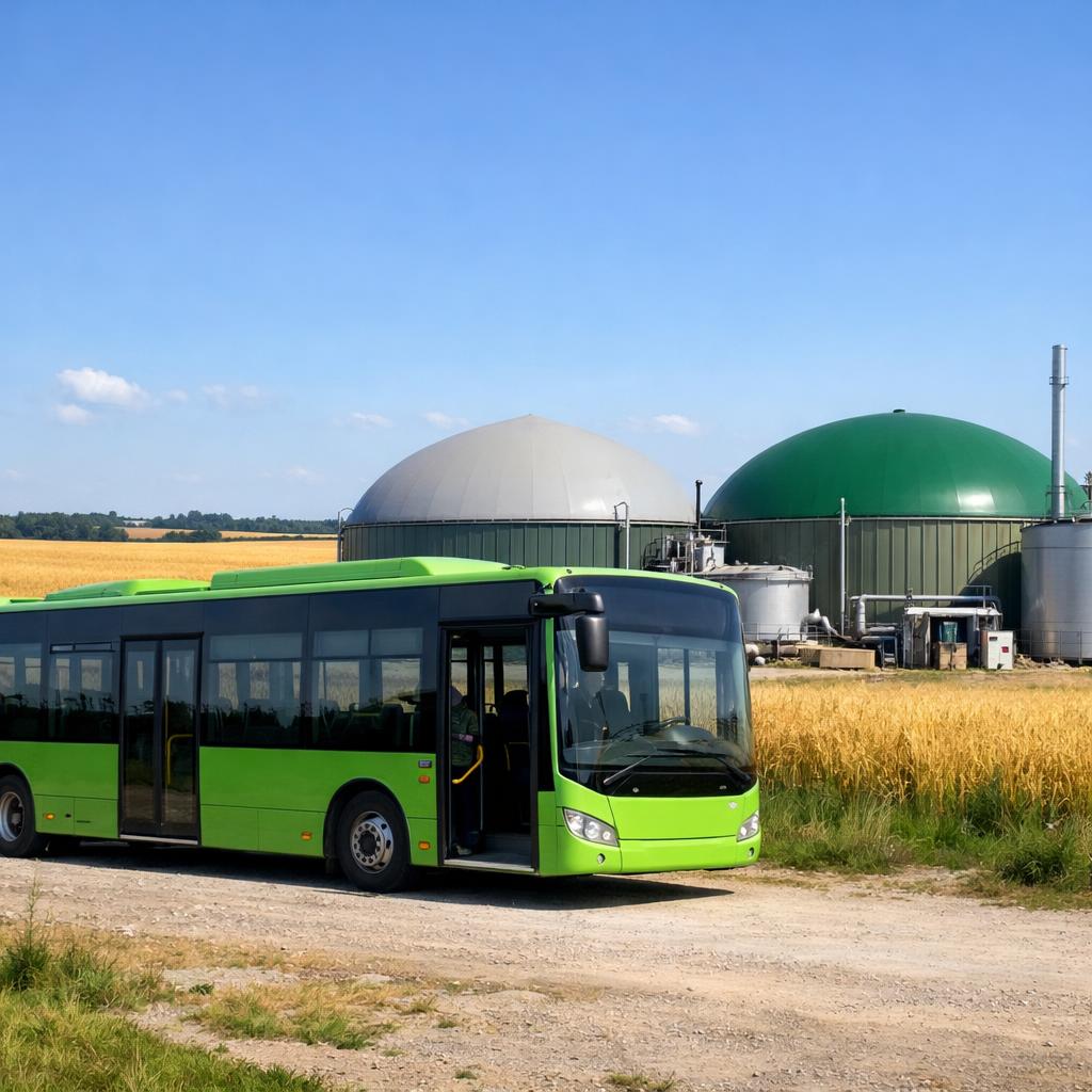 En Seine-et-Marne, des bus roulent au gaz vert fabriqué avec des déchets agricoles