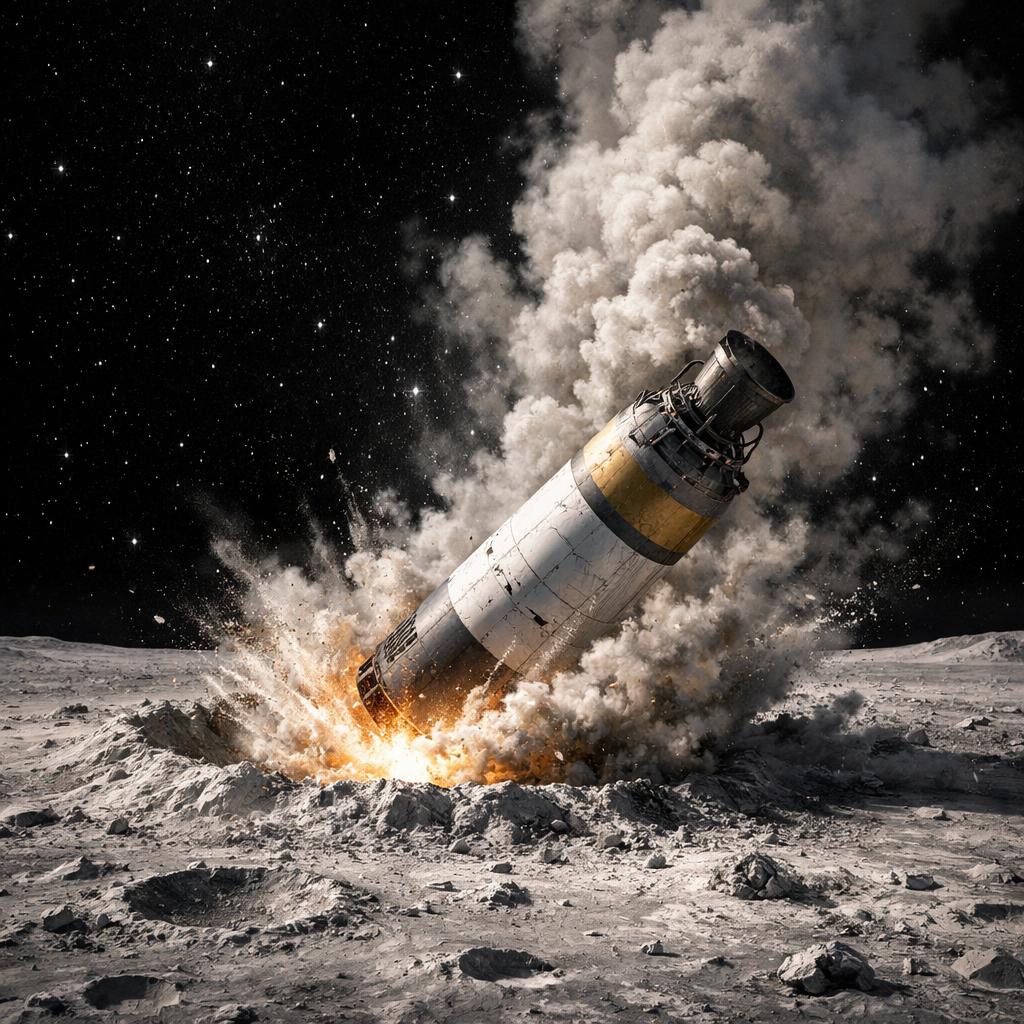 Un étage de fusée Falcon 9 de SpaceX s'est écrasé sur la Lune le 5 août 2026