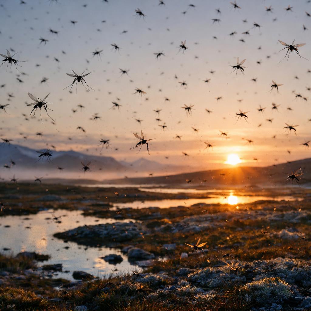 Arctique : le réchauffement climatique fait exploser le nombre de moustiques