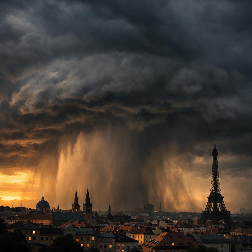 Orages et grêle : violente supercellule sur l'Île-de-France