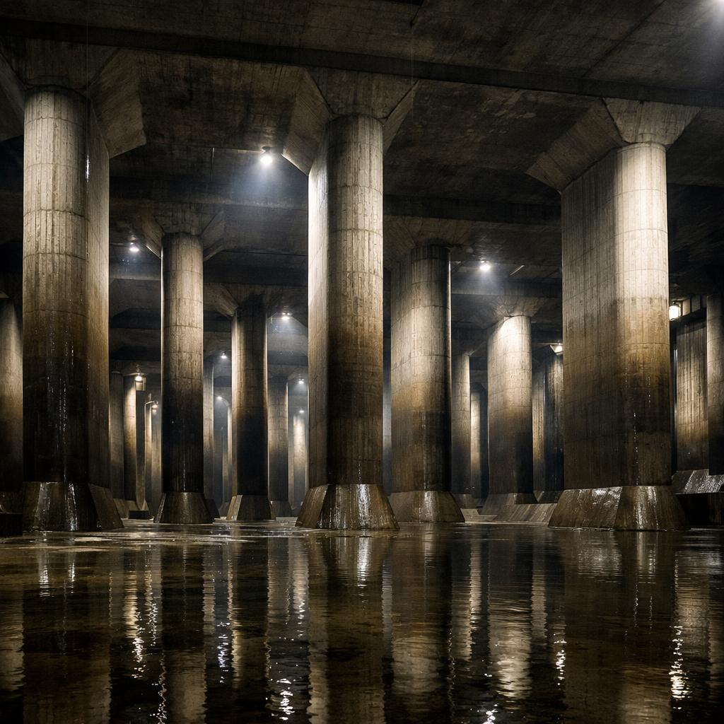 Le « temple souterrain » de Tokyo : ce réservoir géant qui protège la ville des crues