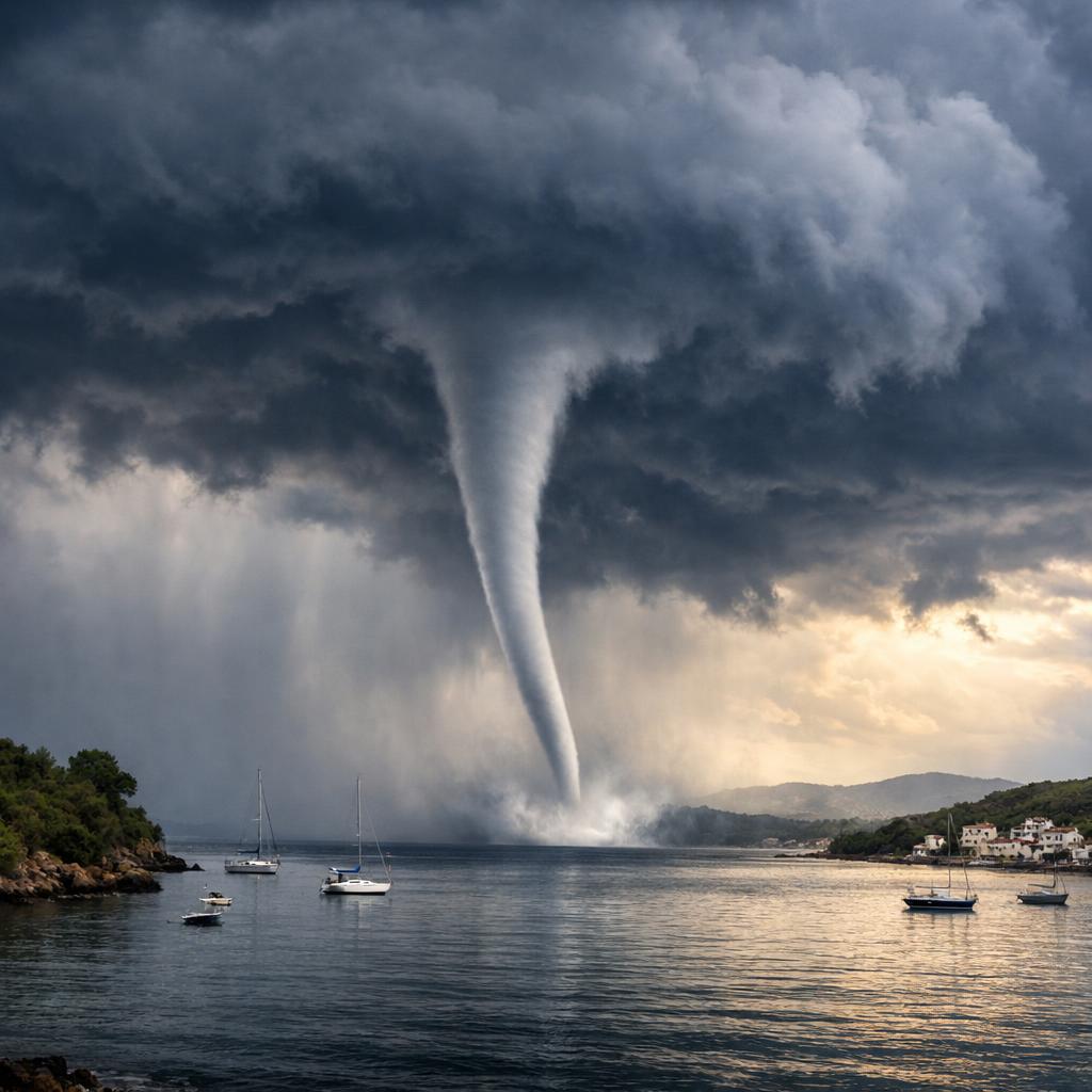 Trombe marine sur le Bassin d'Arcachon : comprendre ce phénomène météo