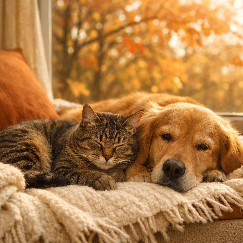 Chien et chat en automne : alimentation, activité et santé