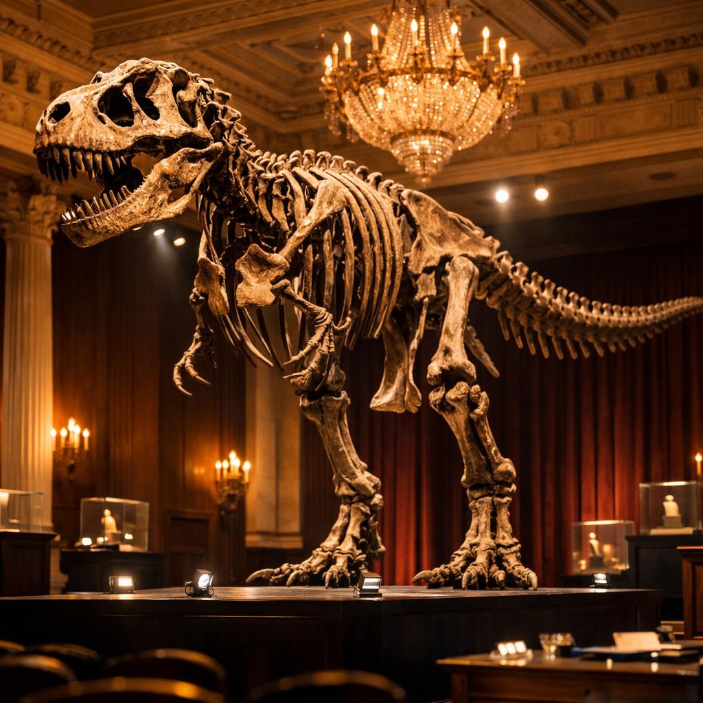 Pourquoi les dinosaures s'arrachent aux enchères à Paris
