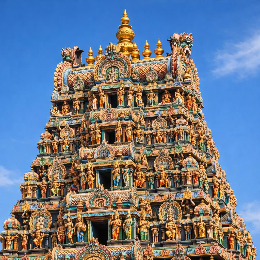 Premier temple hindou traditionnel de France à Bussy